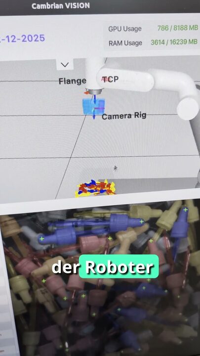 Bin Picking mit 3D-Kamera – endlich wird auch gegriffen